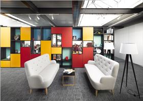 上海辦公家具廠家：碧江辦公家具打造健康環保前臺洽談區