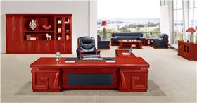 實木貼皮辦公桌