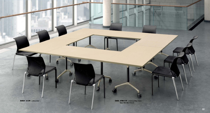 可折疊鐵架辦公桌