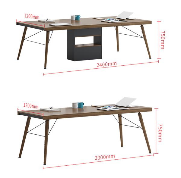 長方形會議桌會議室桌職員開會桌簡約現代洽談桌