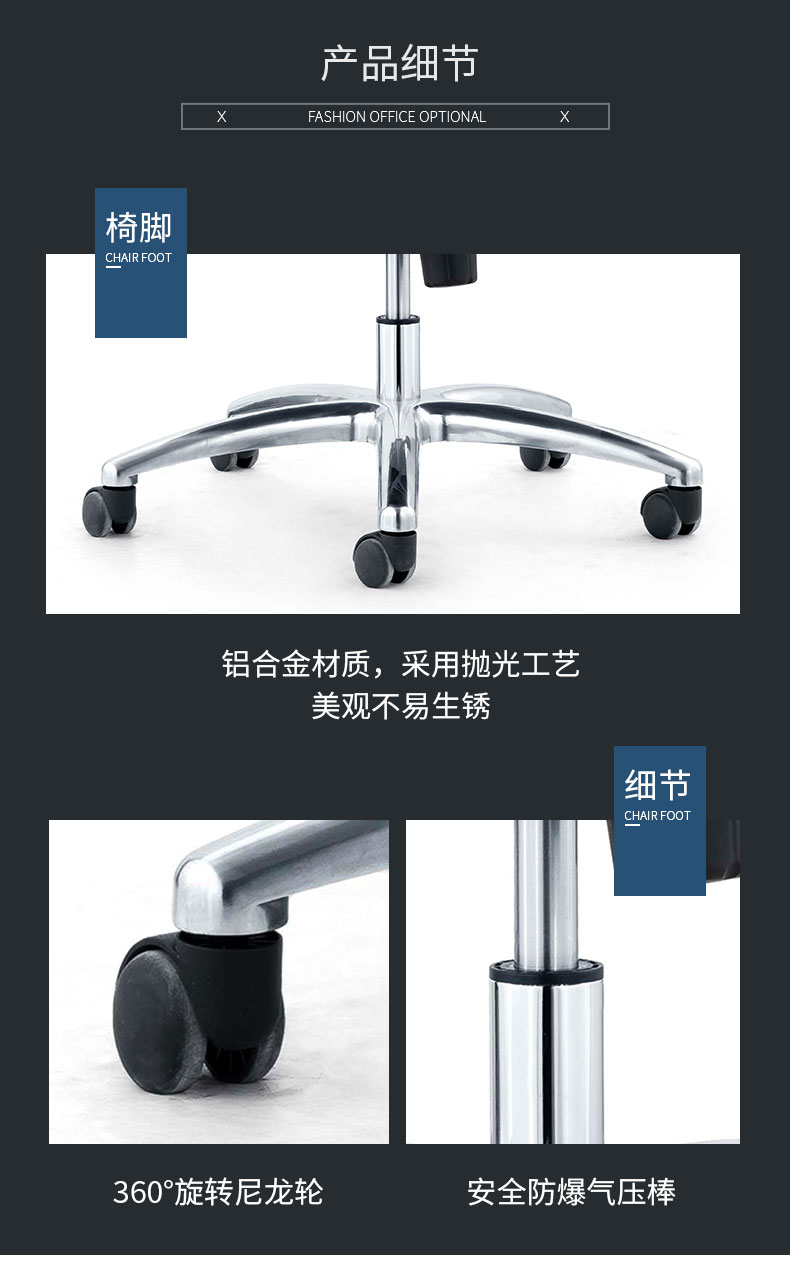 北歐真皮休閑辦公室旋轉老板椅現代簡約舒適家用升降后仰電腦椅