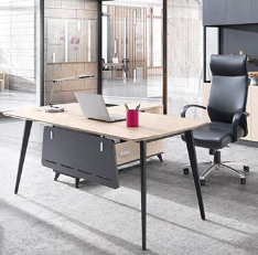 老板桌簡約現代辦公家具時尚老板辦公桌單人主管桌經理桌